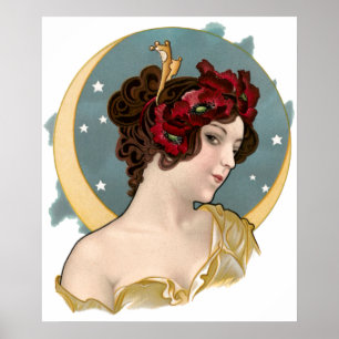 Affiche Art Nouveau vintage 1902 Dreamland