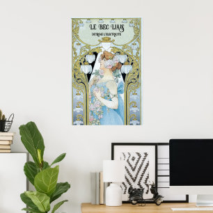 Affiche Art Nouveau vintage Le Bec Liais, Privat Livemont