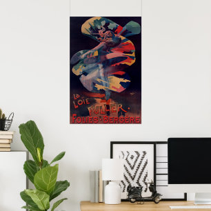 Affiche Art Nouveau vintage, Loie Fuller au Folies Bergere