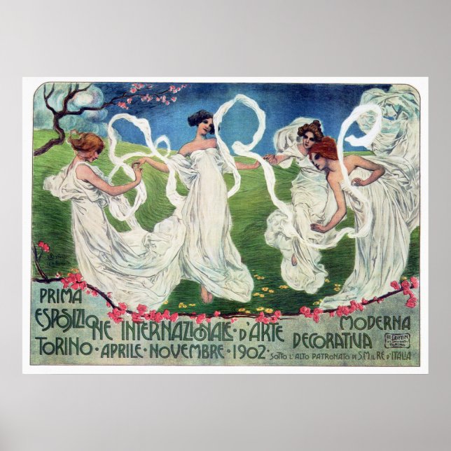 Affiche Art Nouveau World Arts Exposition Advertisement (Devant)