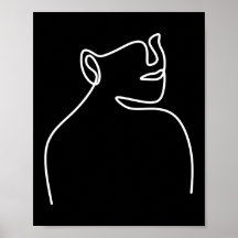 Art numérique continu d'une ligne