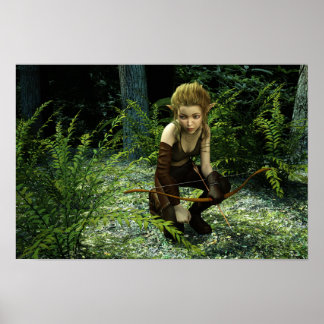 Affiche Art numérique D'Attente