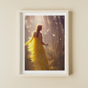 Affiche Art numérique des amis de la Forêt magique