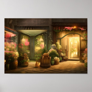 Affiche Art numérique Flower Shop