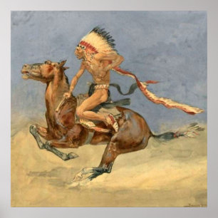 Affiche Art occidental de Frederic Remington “Danse de gue