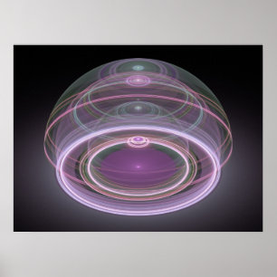 Affiche Art optique 3D Grand Julian Fractal 08