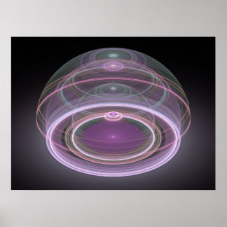 Affiche Art optique 3D Grand Julian Fractal 08