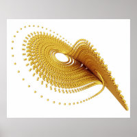 Art Optique Lorenz Golden Fractal Attracteur Deux
