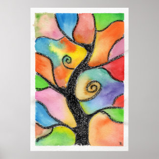 Affiche Art original - Arbre de vie de Maria Tzamtzi