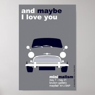 Affiche Art original classique de minimaliste de Mini
