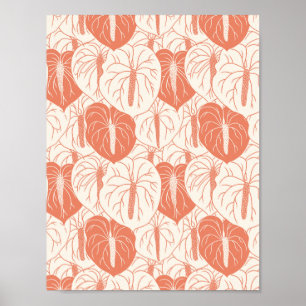 Affiche ART PAPER Téléchargement - Anthurium continu motif
