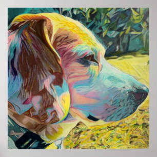 Affiche Art Personnalisé Avec Beagle