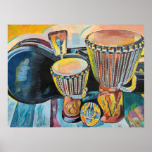 Art Personnalisé Avec Djembes