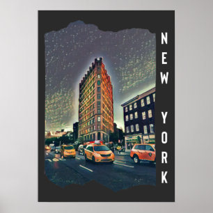 Affiche Art photo esthétique de la ville de New York      