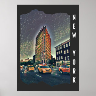 Affiche Art photo esthétique de la ville de New York