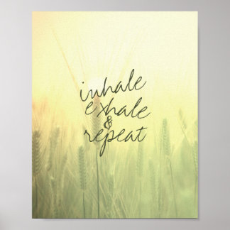 Affiche art photo nature inspirationnel expire inspire 