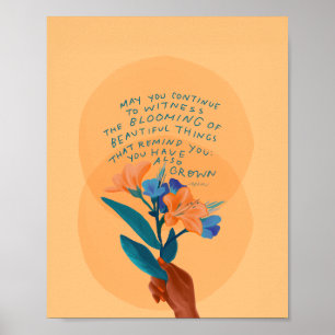 Affiche Art plante par une artiste de femme noire