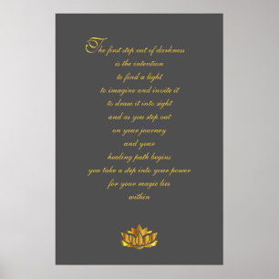 Affiche Art poème de récupération