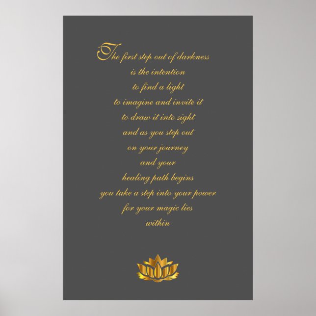 Affiche Art poème de récupération (Devant)