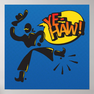 Affiche Art pop cowboy - primaire