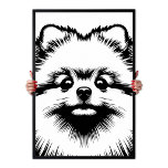 Affiche Art Pop Poméranien Blanc & Noir Chic Esthétique<br><div class="desc">Apportez une touche de haute couture à vos murs avec notre affiche Pop Art Poméranien. Cette impression esthétique chic en noir et blanc capture la personnalité du Pom dans un style audacieux et minimaliste. Conçue pour la maison moderne, c'est où 'amoureux de chiens' rencontre 'collectionneur d'art'.</div>
