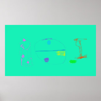 Affiche Art Potpourri  Light Green Minimalist Art