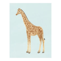 Art pour la nurserie de girafe