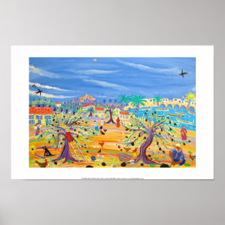 Affiche Art Print : La Route des Oliviers. Carol Drinkwate