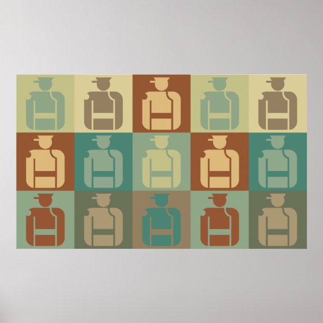 Affiche Art publicitaire de sécurité (Devant)