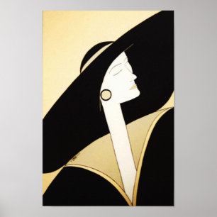 Affiche Art raffiné - "Dame sophistiquée"