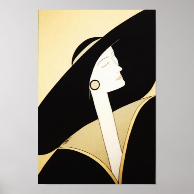 Affiche Art raffiné - "Dame sophistiquée" (Devant)