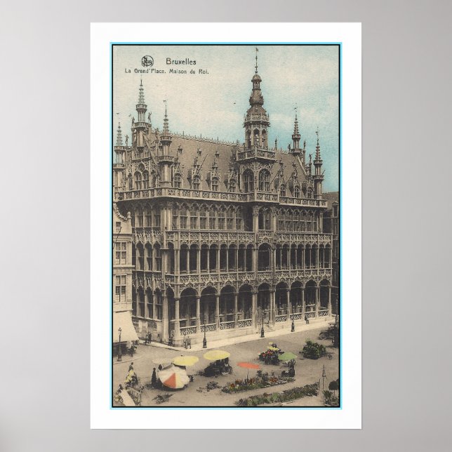 Affiche ART Recyclé : 1900 BRUXELLES BELGIQUE POSTCARD (Devant)