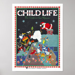 Affiche ART Recyclé : LA VIE DE L'ENFANT ILLUSTRÉE COUVRE
