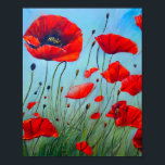 Affiche Art Red Poppies<br><div class="desc">Art Red Poppies</div>