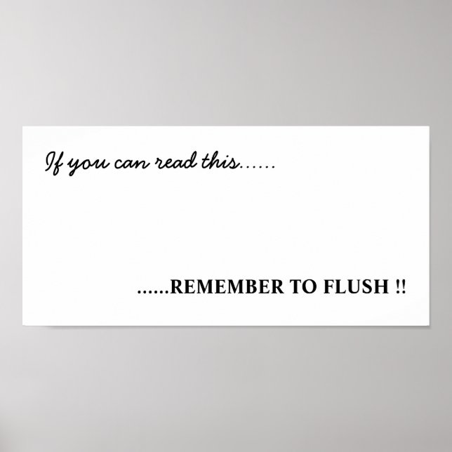 Affiche Art salle de bain (Devant)