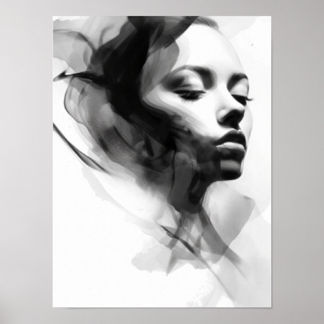 Affiche Art simple noir et blanc (Devant)