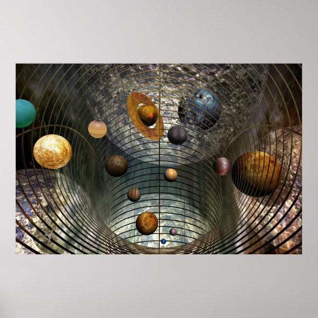 Affiche Art spatial (Devant)