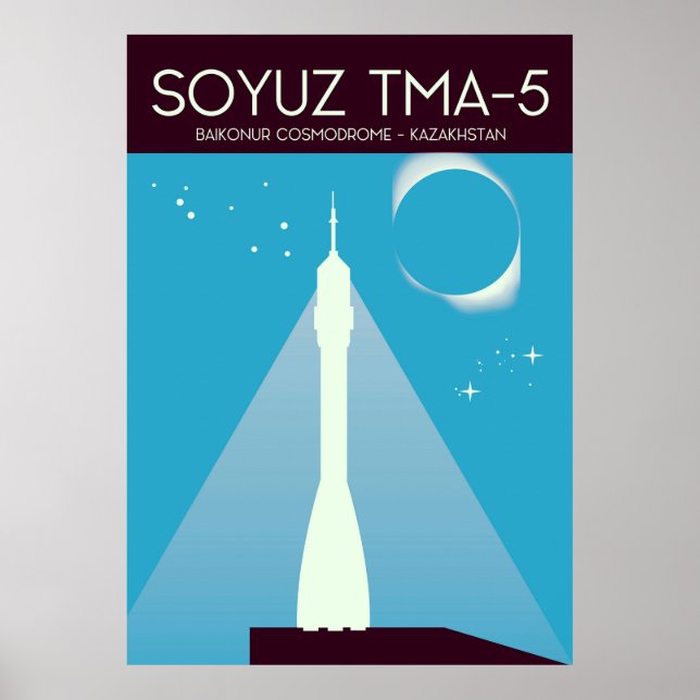 Affiche Art spatial Soyouz TMA-5 (Devant)