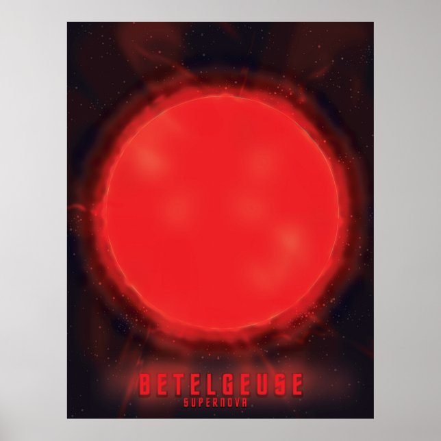 Affiche art spatial supernova Betelgeuse (Devant)