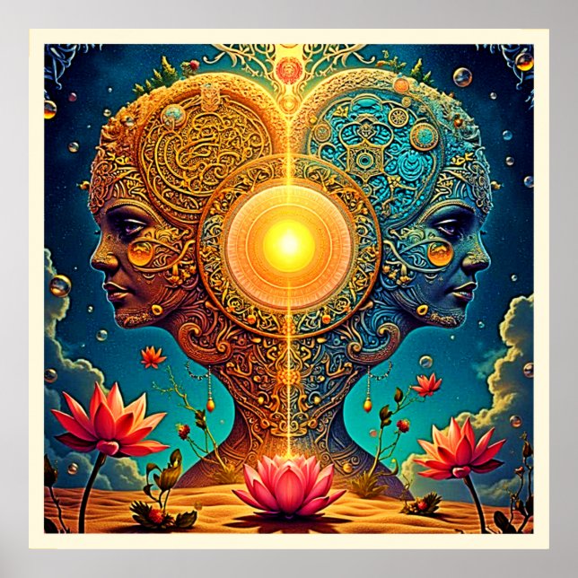 Affiche Art spirituel éveil (Devant)