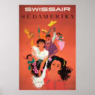 Affiche Art sud-américain Femmes sud-américaines Impressio