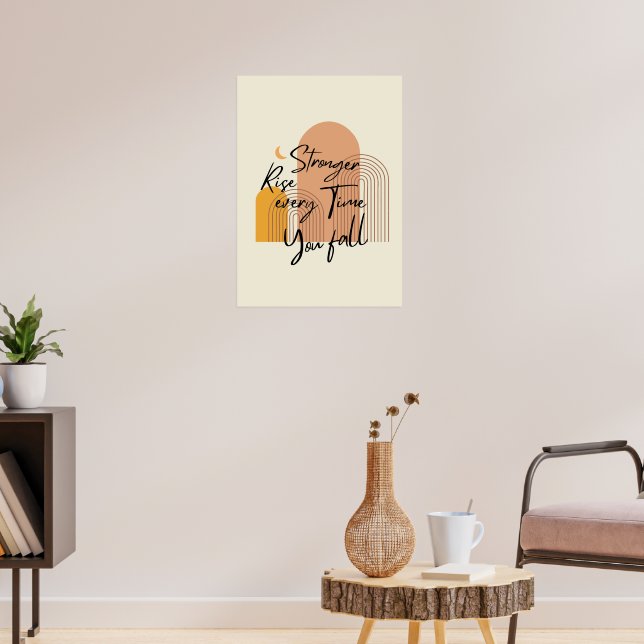 Affiche Art textuel moderne boho inspirant (Salon 3)