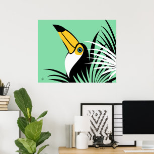 Affiche Art Toucan Abstrait