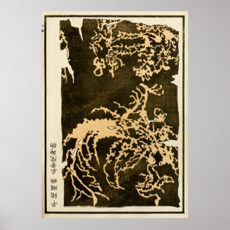 Affiche Art traditionnel de la dynastie Qing chinoise 1871