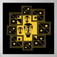 Art tribal africain abstrait