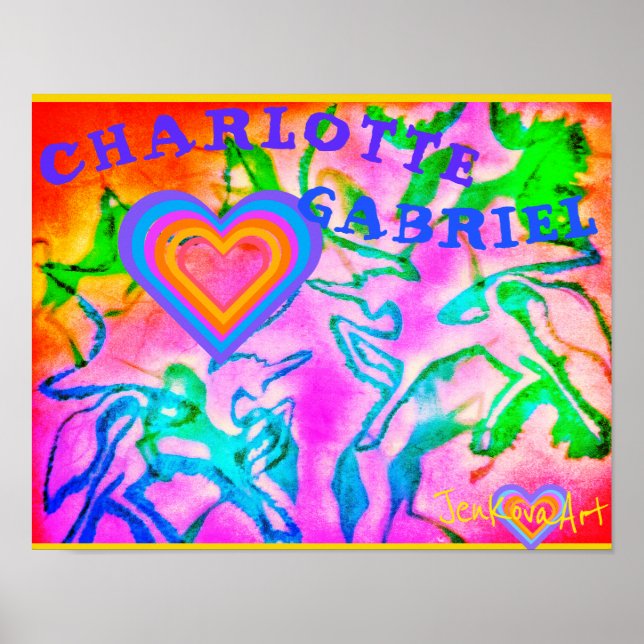 AFFICHE ART UNICORN AVEC NOMS (Devant)