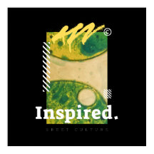 Art urbain abstrait esthétique vert et jaune