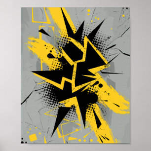 Affiche Art urbain dynamique