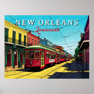 Affiche Art urbain inspiré de La Nouvelle-Orléans
