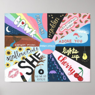 Affiche Art Ventilateur Inspiré Par Les Belles Lignes